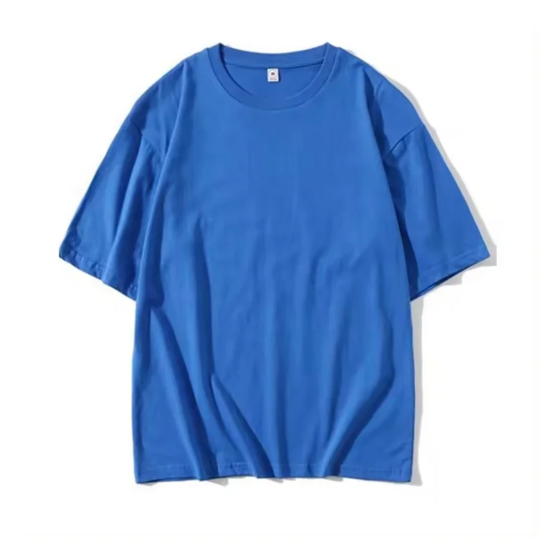 Rainbow Spray Custom Solid Color T-shirt Mens Blank 100%Cotton Unisex T-shirts