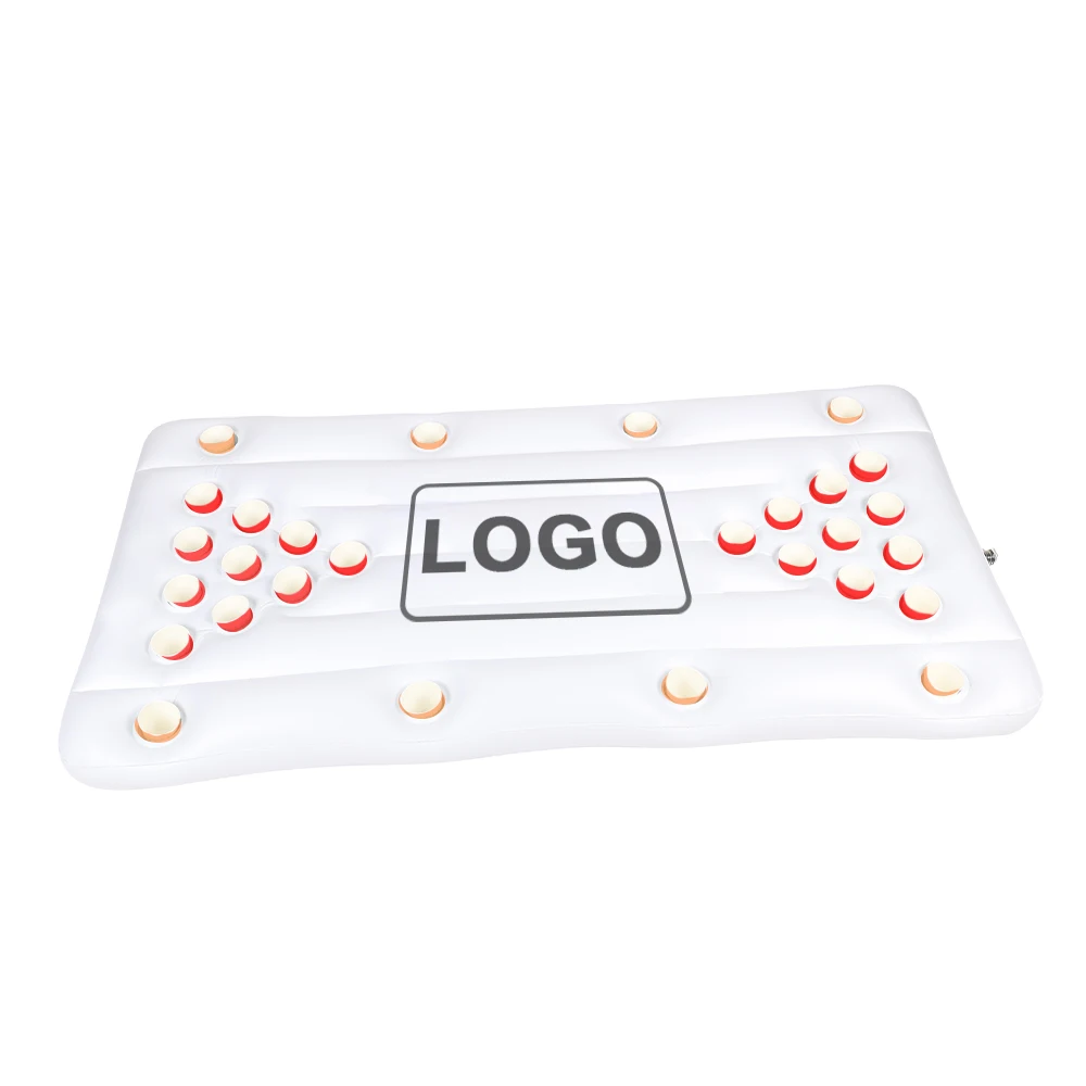 Customizable Water Party PVC inflatable lounge raft pool beer pong ball table floating