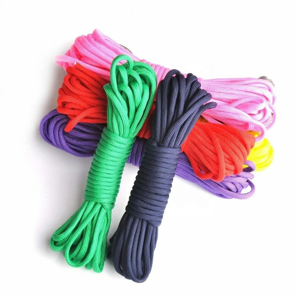 Survival kit paracord 550 nylon rope custom color 100 ft paracord cords