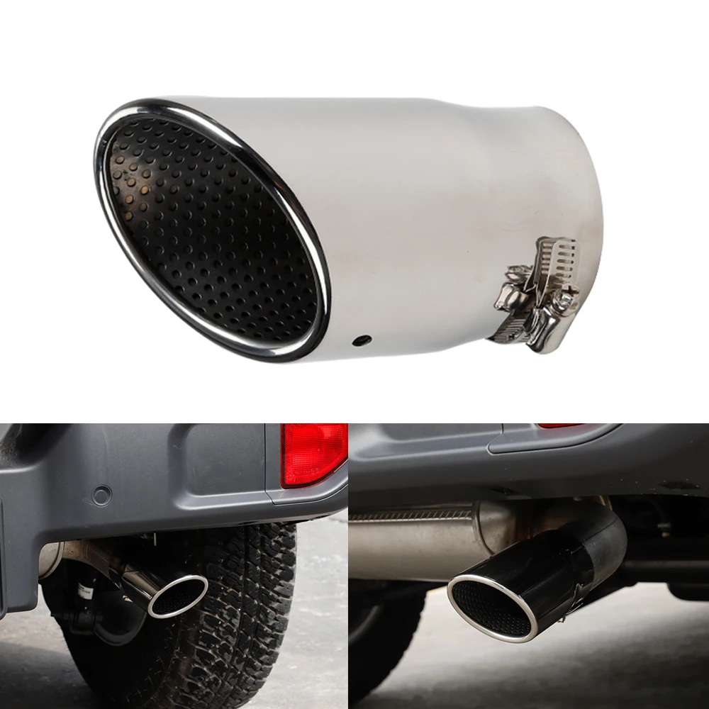 Car Mufflers for Jeep Wrangler 2018 Car Rear Tail Exhaust Pipe Steel Car Exhaust Tip Tube for Jeep Wrangler JL Accessories