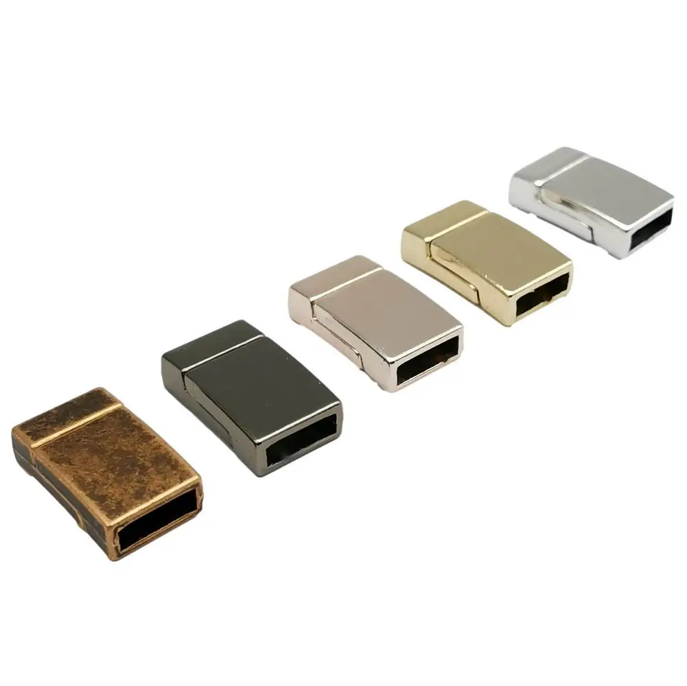 
Прочные магнитные застежки 10 мм x 3 мм для изготовления браслетов, отверстие 10x3 мм, плоский кожаный клей из матового золота 