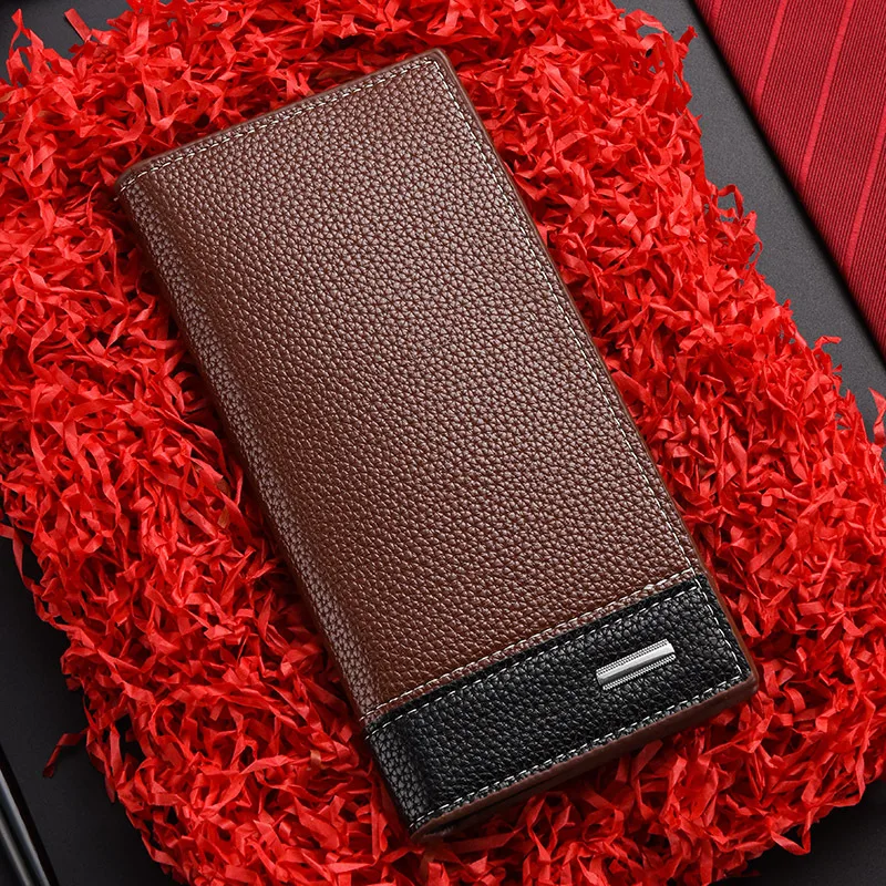 Fashion Designer Long Card Holder Cash Wallets Purse for Men Free Shipping in Guangdong