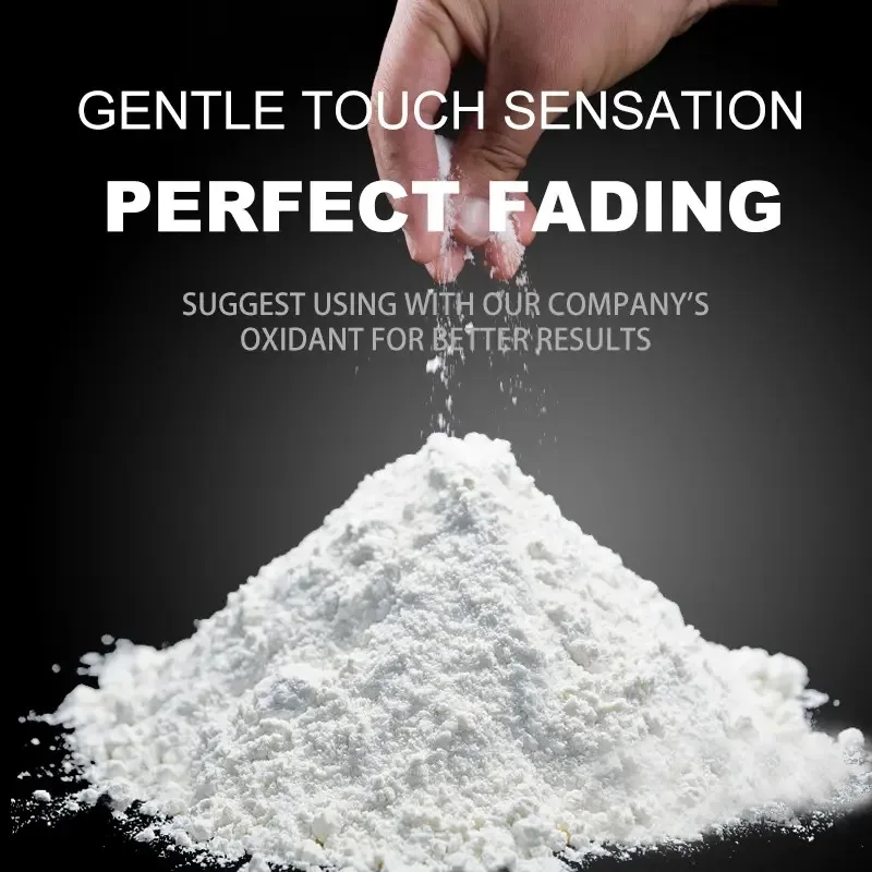 SANQI strong bleaching action blue powder lightener clear blonde result 450g