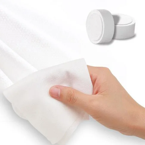 Great water absorption wipe soft cotton travel compressed tablet towel