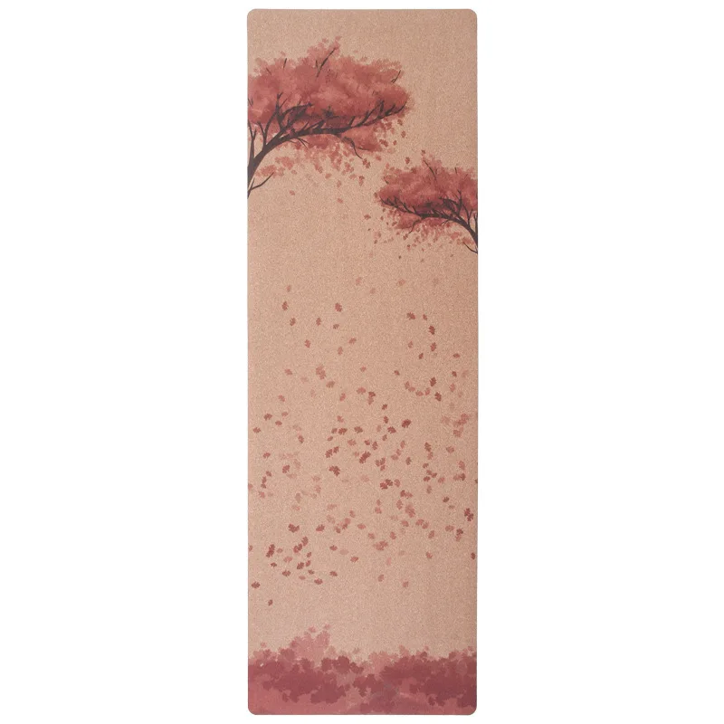 2024 New products microsuede and natural tree rubber yoga mat tube packaging yoga mat
