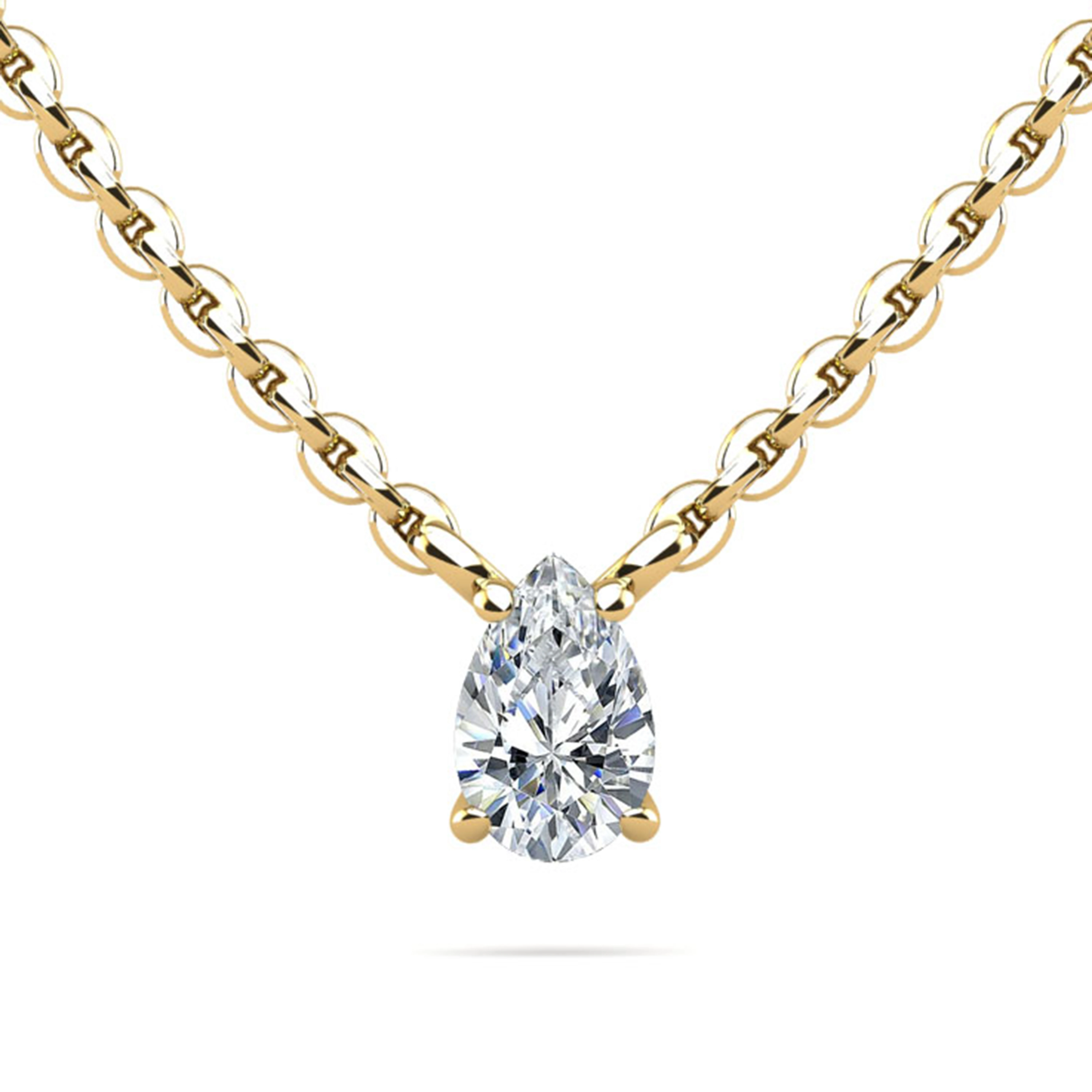 Unique Collection Au750 18 Karat Pure Gold Rope Chain Necklace Gemstone Real Diamond Necklaces Solid Gold