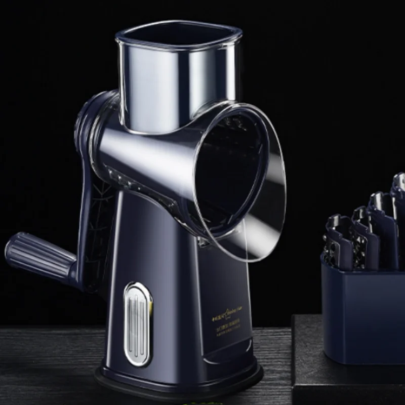 Multi-functional Vegetable Cutter Hand Crank Roller Vegetable Cutter Scrubber Slicer Potato Slicer