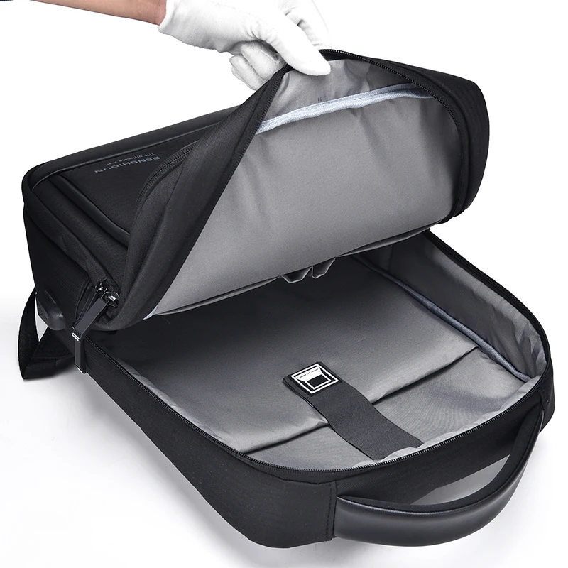 Custom Waterproof 15.6 Black large teenagers anti theft mens travel women Laptop computer bag Backpacks with usb