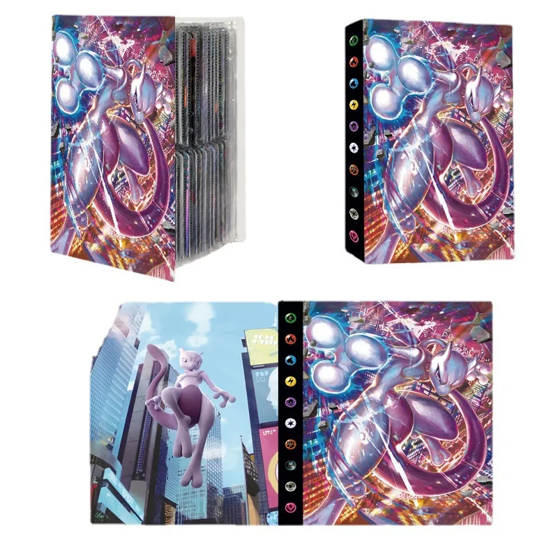 In Stock Premium Custom Album Pokemon Trading Card Folder Binder 4 Pocket Toploader Binder For Collector
