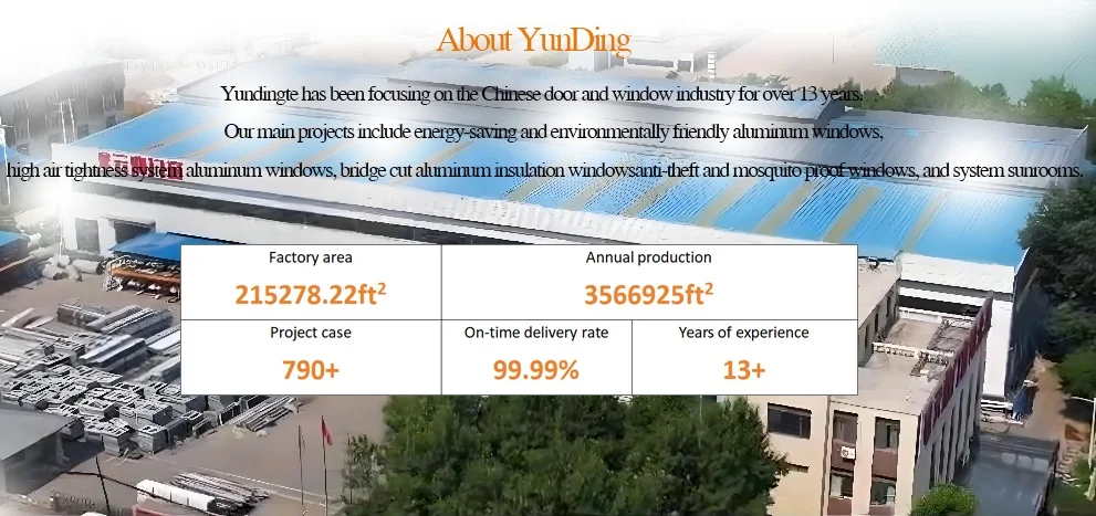 Custom Broken Bridge Aluminum Glass Window Single or Double Factory Priced Metal Building Material Product