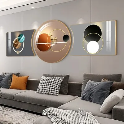 Nordic simple living room wall lamp background wall decoration mural light porch hallway bedroom personality creative modeling l