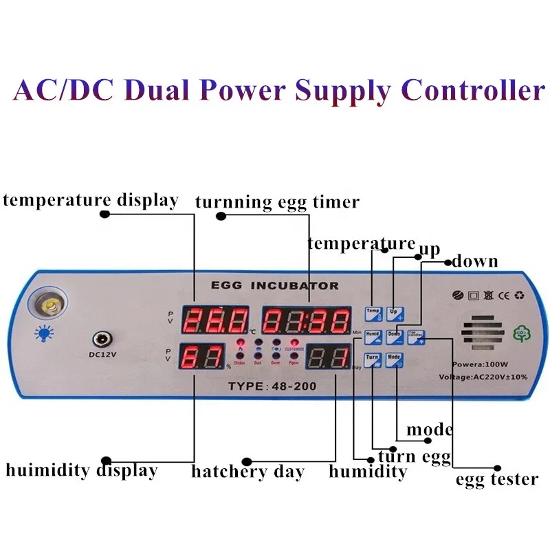 special offer in february capacity 200  mini automatic incubator egg hatchery chickens machine