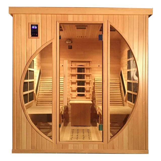 2 Person outdoor far infrared Hemlock sauna room factory sauna steam room