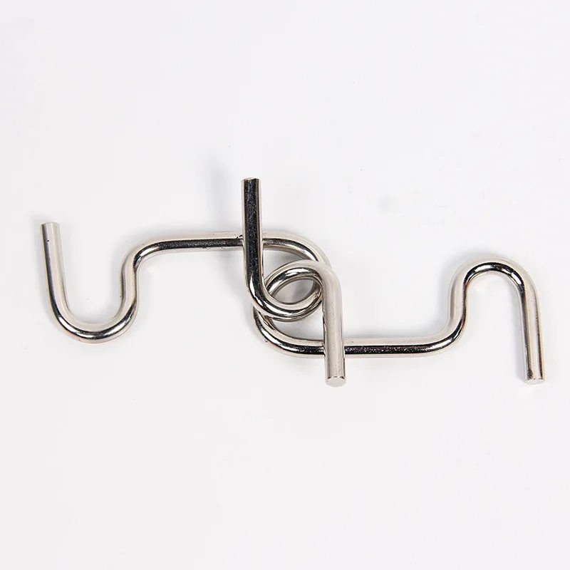 2024 chinese style Metal Wire Brain Teaser Puzzles IQ Challenge Test Games Unlock Interlocking Toy Lock Gift for Adults