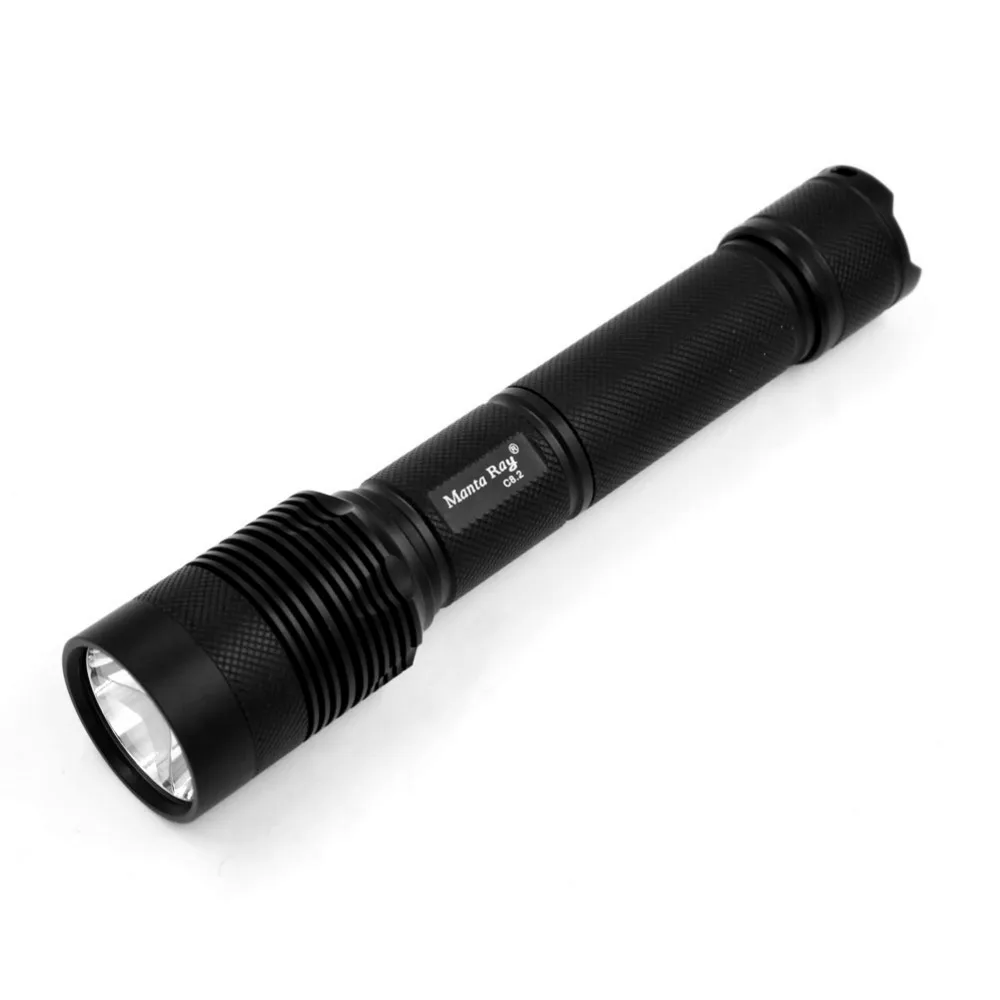 C8.2 XHP70.3 HI High CRI R9050 45W 3000 Lumens 26650 Battery LED Flashlight Torch Light with Ar-coated Glass Lens