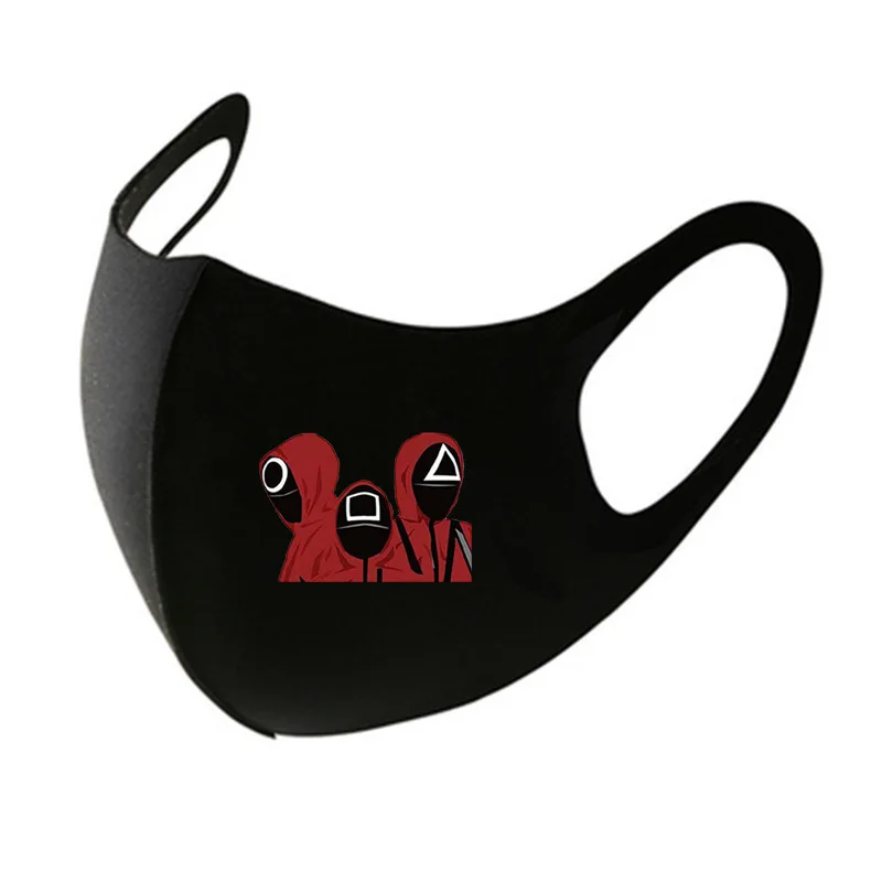 Custom Logo Face Maskss Reusable Squidgame Cosplay Squid Game Halloween Mask