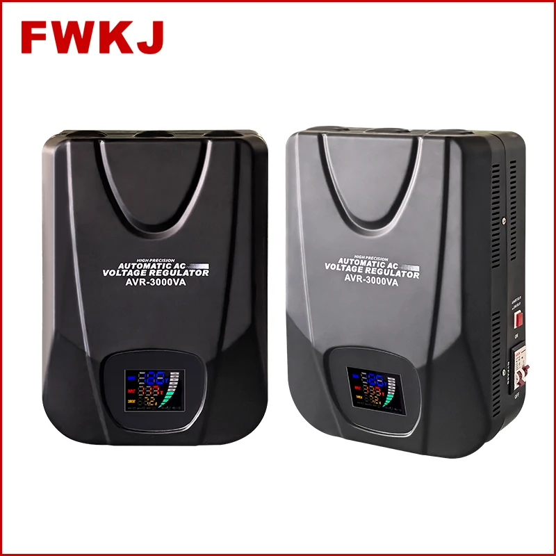 AVR 3000VA single phase Wall mounted ac auto stabilizer voltage regulator  for air conditioner and washing machine