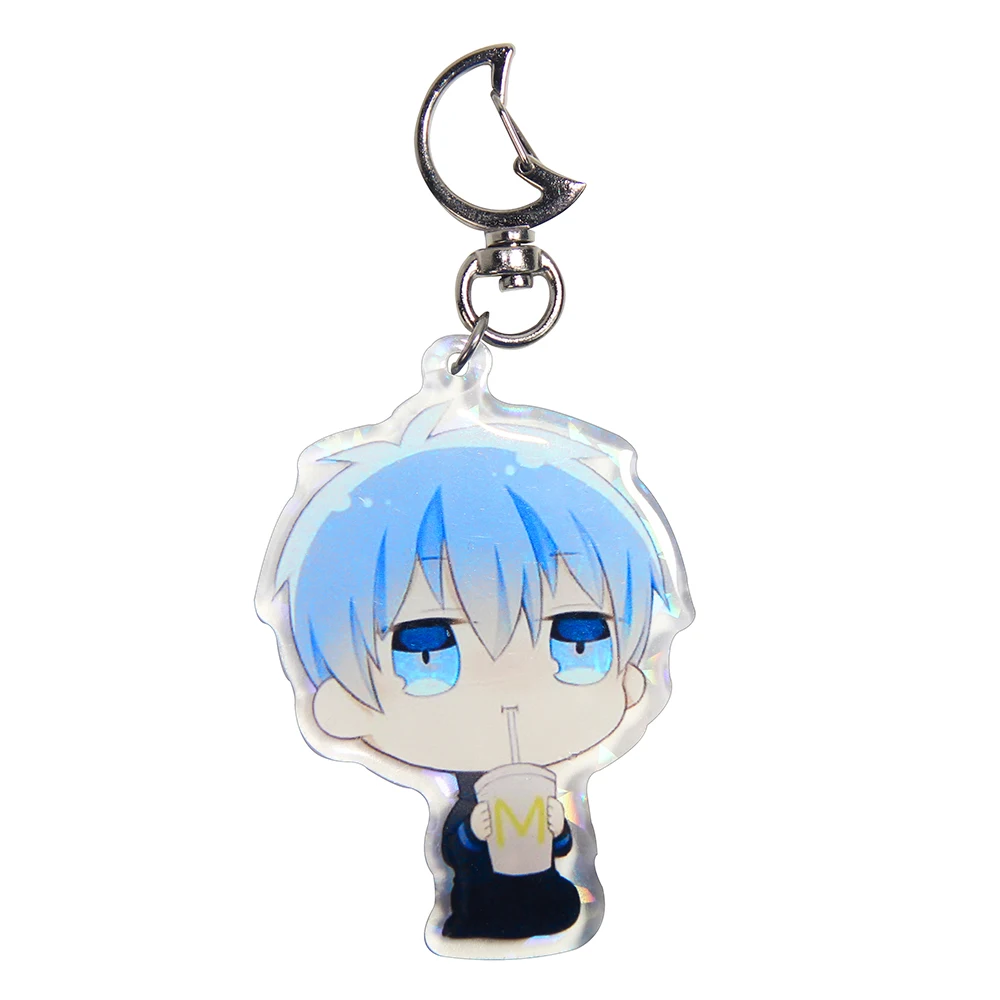 Акриловый брелок, милый брелок на заказ, прозрачный пластиковый брелок с лазерной резкой