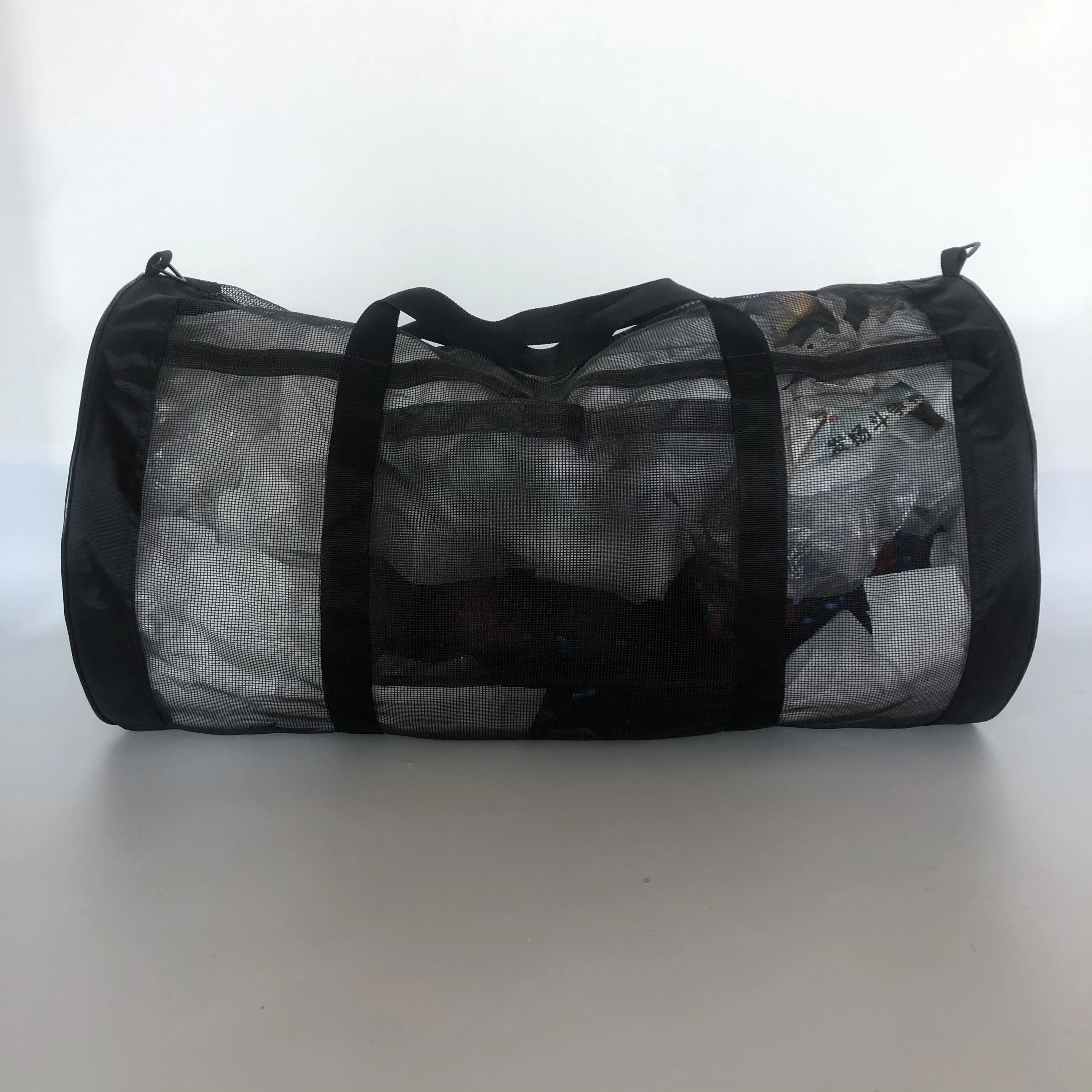 DPR Diver Duffle Mesh bag Diving Bag Heavy duty mesh with nylon /  zipper on top / extra shoulder strap