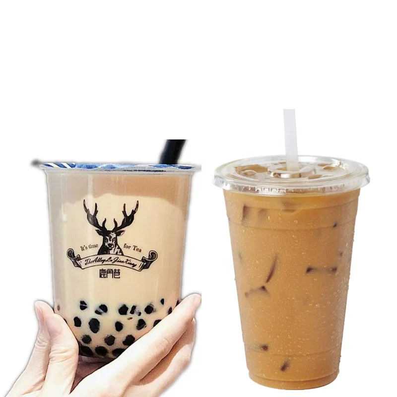 China Factory Price Hot Stamping Printing 98Mm 20Oz Clear Plastic Cups For Coke Juice