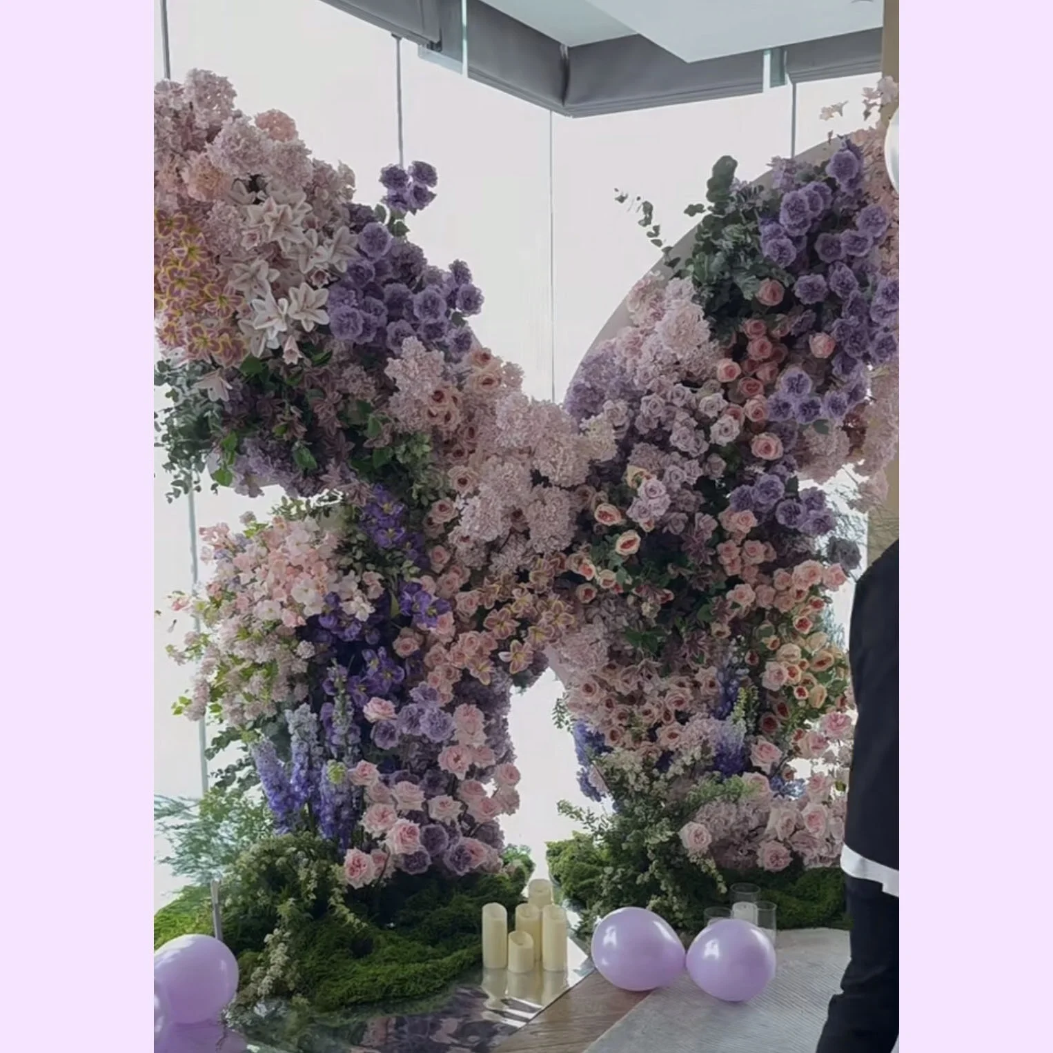 New Trending Butterfly Flower Arrangement Artificial Plant Silk Flower for Shop Garden Wedding Party Decor