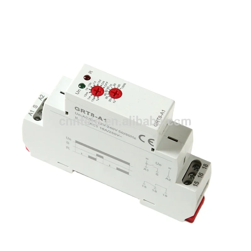 GRT8-A1 230V AC DC12-240V Single function time delay on relay