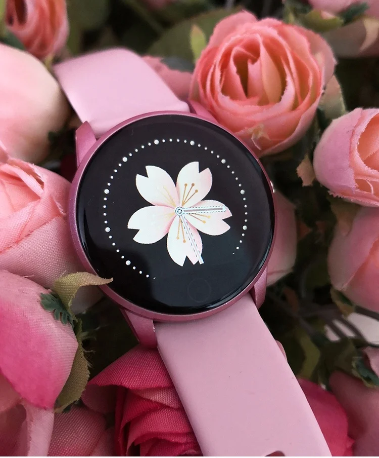 B8 Pink Smart Bracelet Silicone Bands Smart Watch Sleep Tracker Step Counter Smart Watch Gps For Ladies