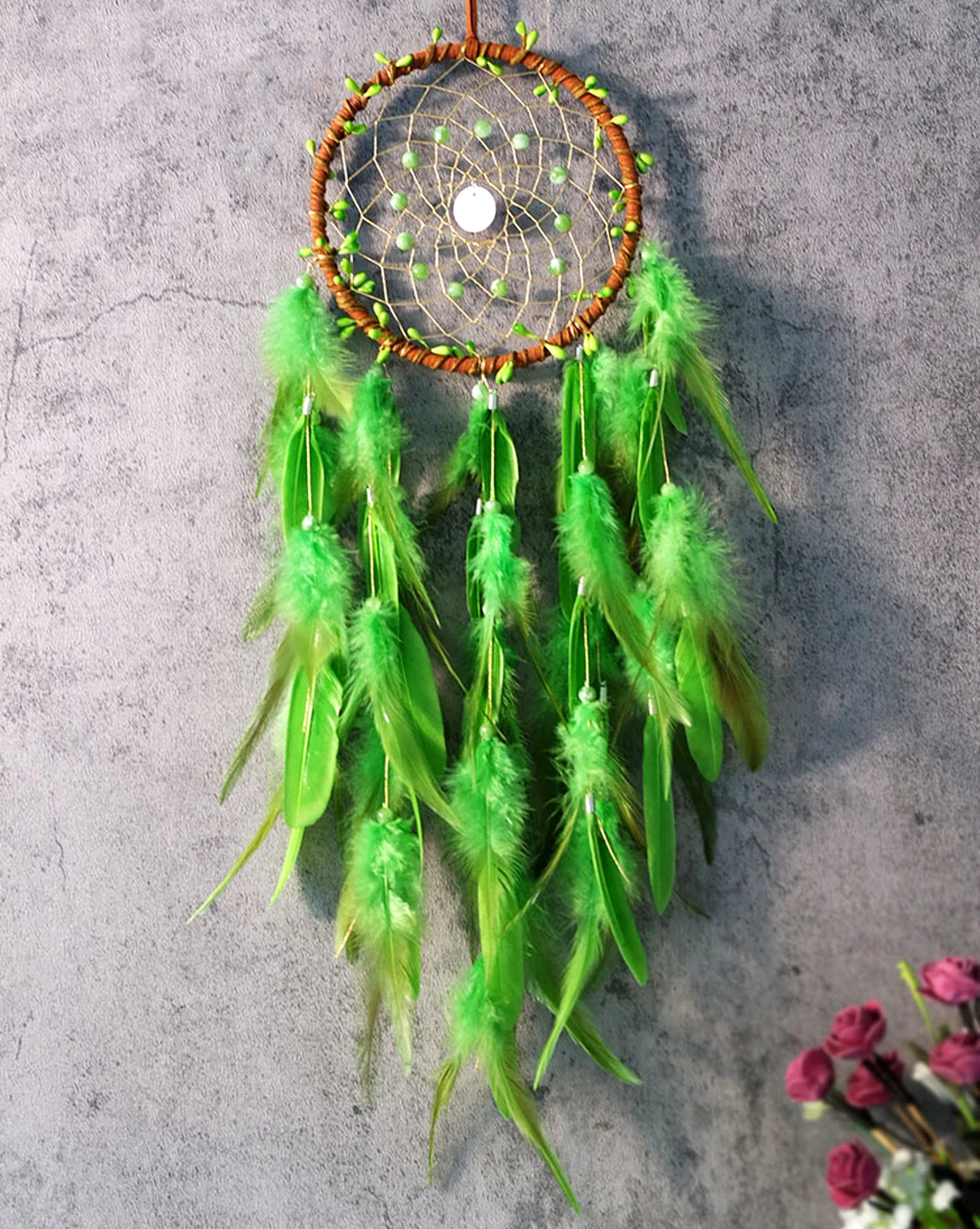Hot-selling Wholesale Hot-selling Green 6-8 inch 100 pieces/bag Rooster Cock Saddle Feathers Colored DIY