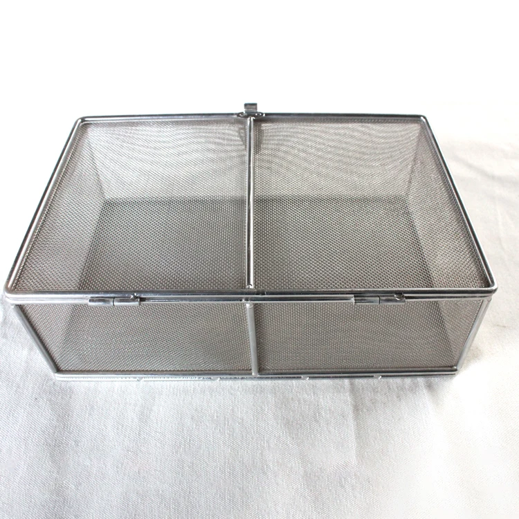 wholesale high quality stainless steel wire mesh  hospital medical storage disinfection baskets