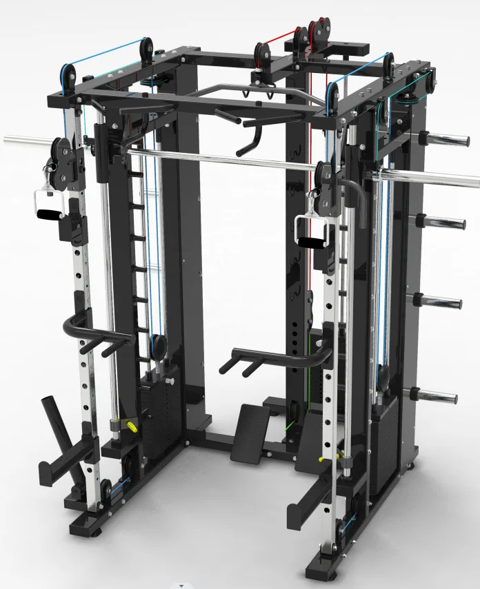 commercial all in one smith machine functional trainer gym
