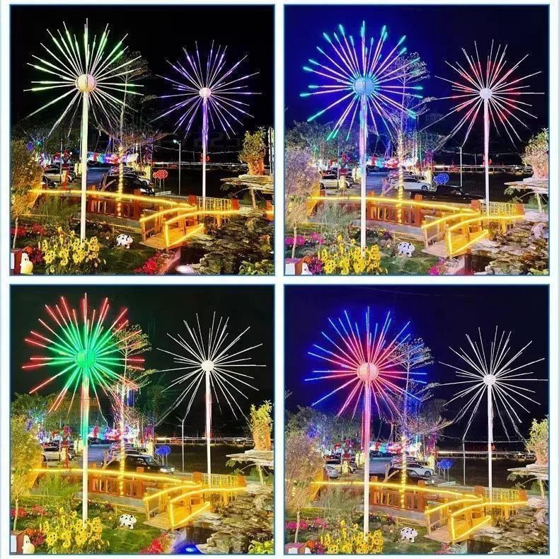 2024 New LED Digital Firework Lights for Outdoor Landscape Car & Fountain High Selling Products for Theme Park