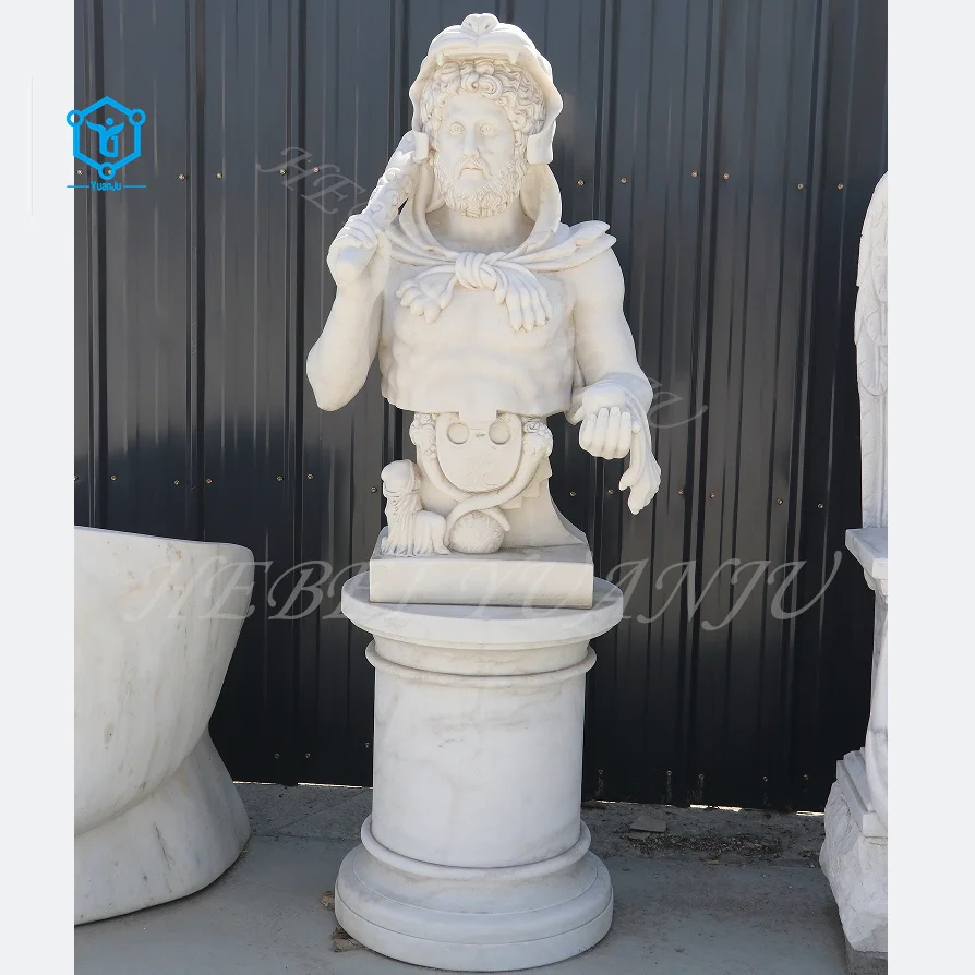Life Size Custom Made Greek God Marble Sculpture Apollo Head Bust Statue