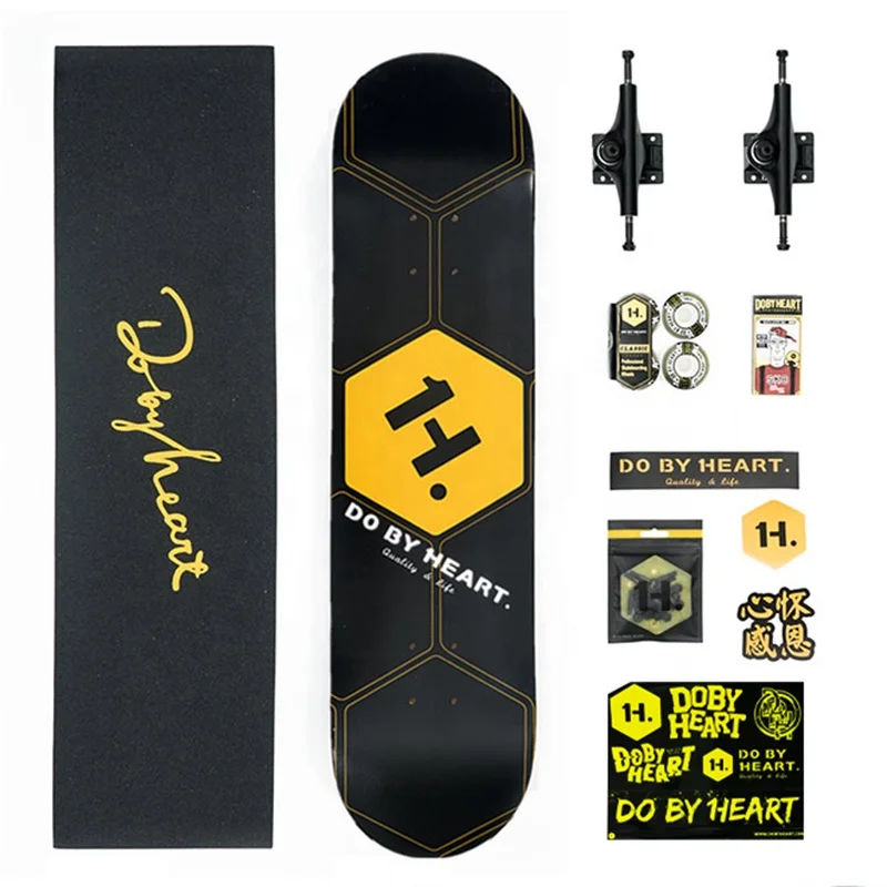 Professional  New DIY Professional Skateboard Canadian Maple Deck  Pro Skateboard Accessories Set Custom skateboard deck