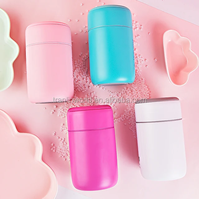 
Cute and high grade double layer stainless steel vacuum food container porridge jar with bag 