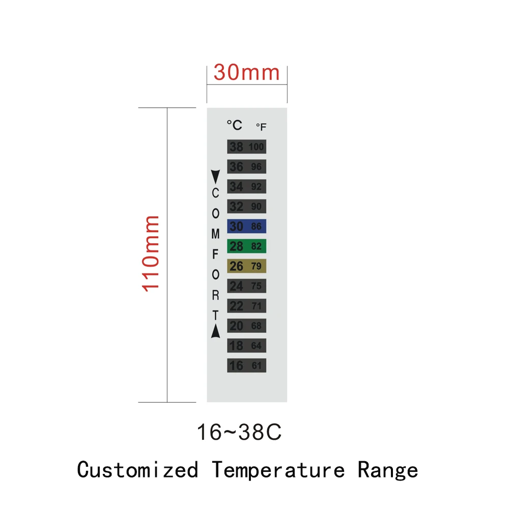 
Hot Selling Custom Design Logo Refrigerator thermometer sticker 