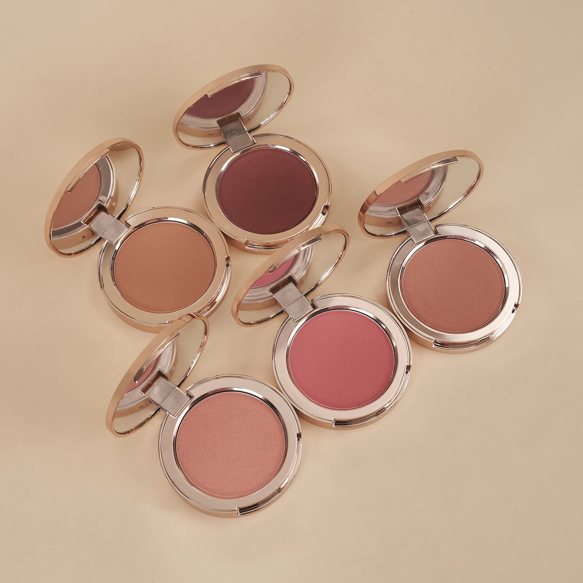 Private Label Makeup Blush Long Lasting No Brand Waterproof powder Blush Private Label Oem Blush Palette Factory