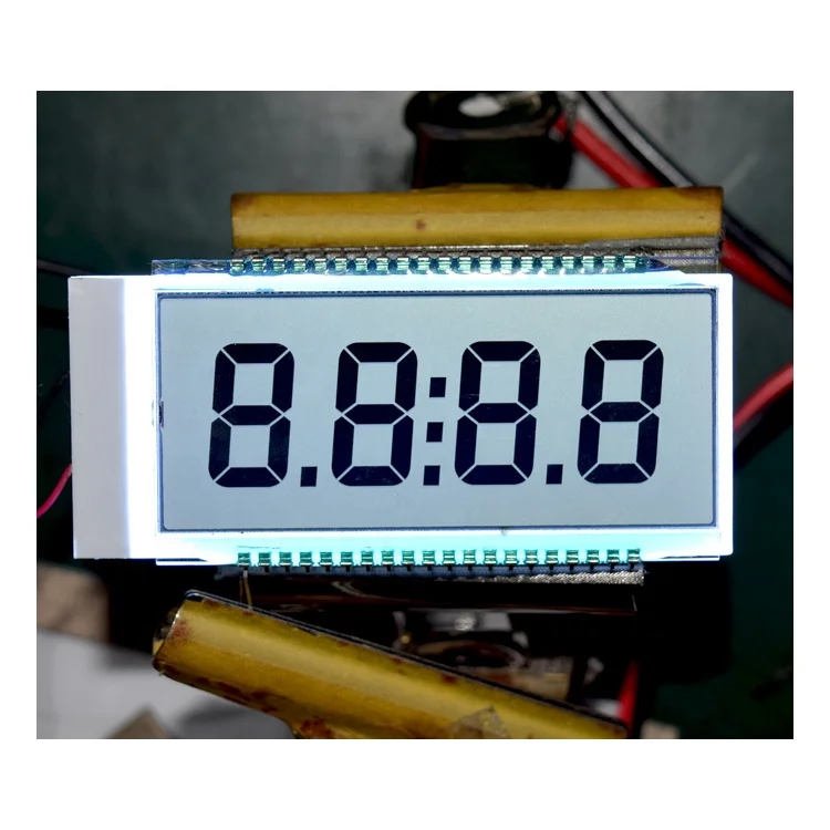 Высококонтрастный пользовательский 40 70 pin 3 4 6 8 цифровой 40-контактный ЖК-дисплей 7 сегментный 4-значный ЖК-модуль