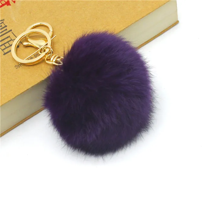 wholesale small size fur pompom ball for key chain