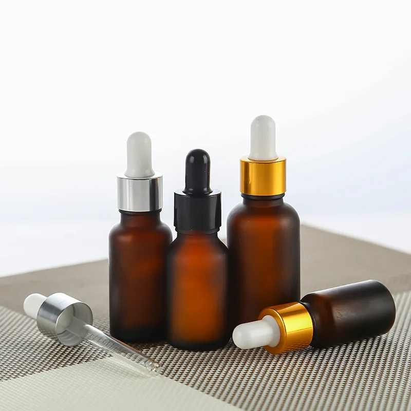 Essential Massage Oil Pipette Refillable Bottles Frosted Container