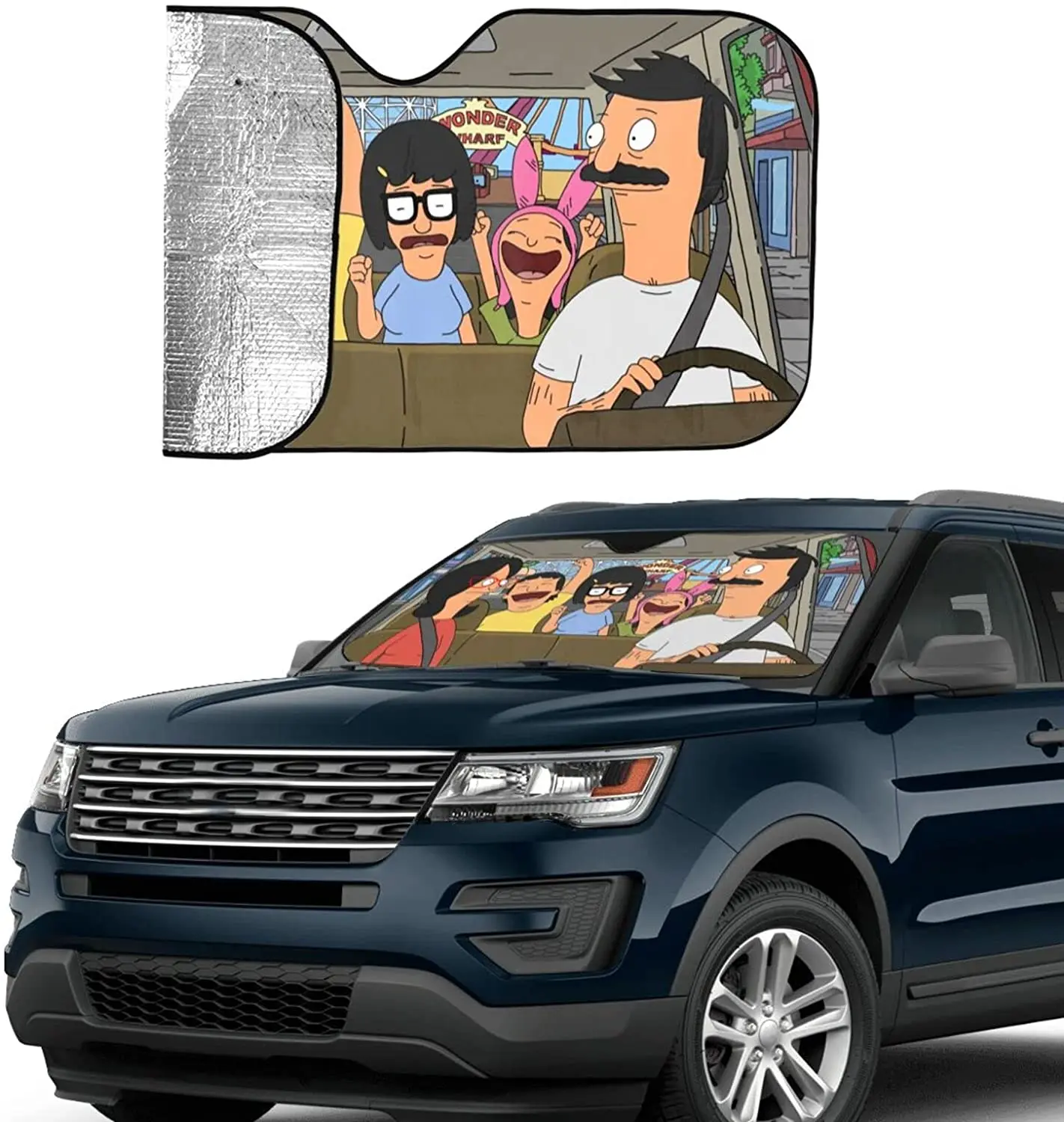 Car Windshield Sunshade 27.5 X 51 Inch , Front Auto Car Windshield Sun Shade Blocks Uv Rays Sun Visor Protector