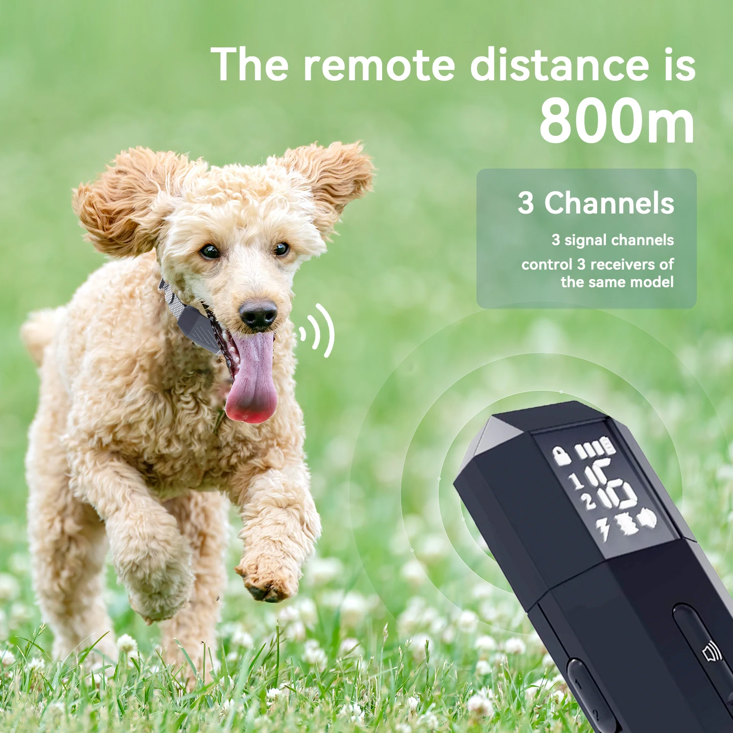 Anti-bark Dog Collar Beep Vibration Barking Control Collar No Shock No Bark Collar for Dog Training