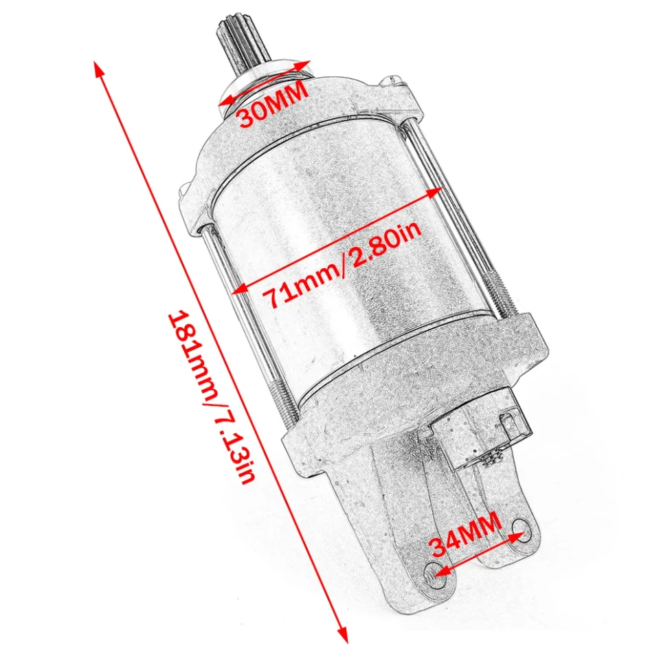 Motorcycle Parts Starter Motor For HONDA CB650F 14-22 31200-MJE-D01 31200-MJE-DB1 Motorcycle Parts & Accessories