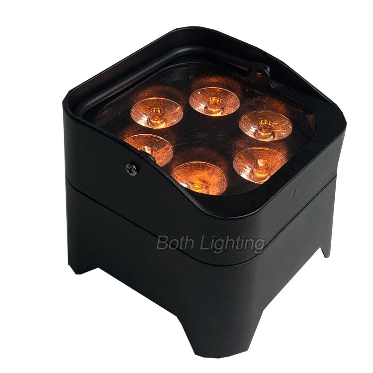BOTHLIGHTING 6*18W 6in1 LED Mini Battery Par Can Wireless DMX Wedding Stage Light