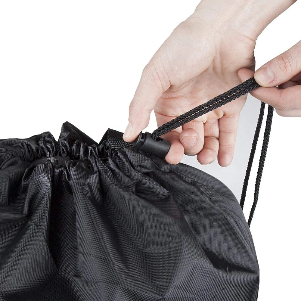 Promotional custom Polyester shopping pouch Drawstring gift backpack shoe dust bags