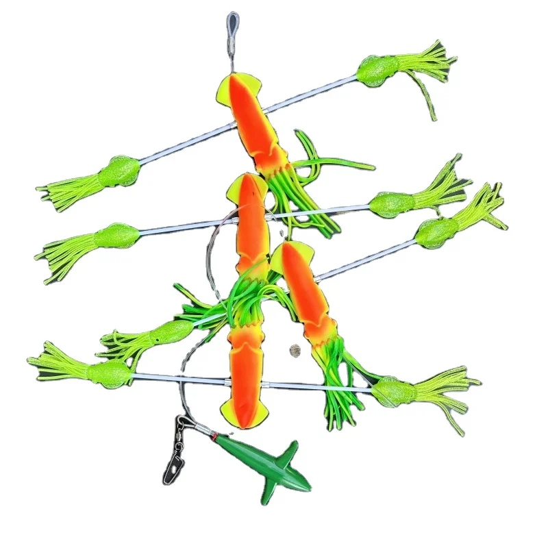 Yousya Trolling Fishing Lures for Tuna Mahi Squid Octopus Bird Daisy Chain Offshore Big Game Saltwater Trolling Fishing Teaser