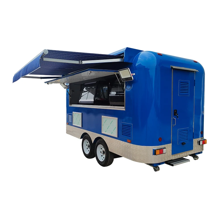 USA standard mobile food trailer commercial equipment certificated appliances concession street fast food cart