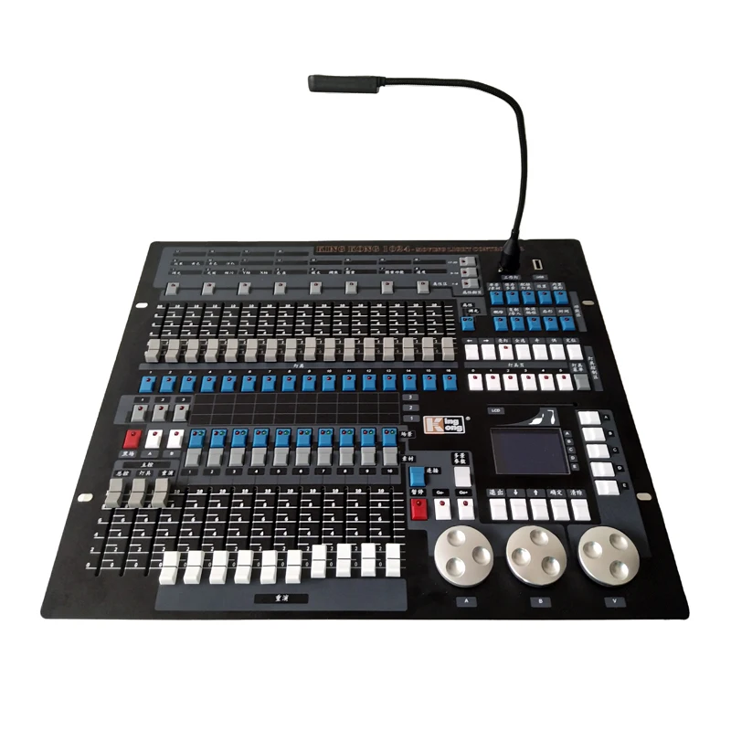 Профессиональная сценическая световая консоль хорошего качества DMX512 Освещение kingkong 1024 контроллер