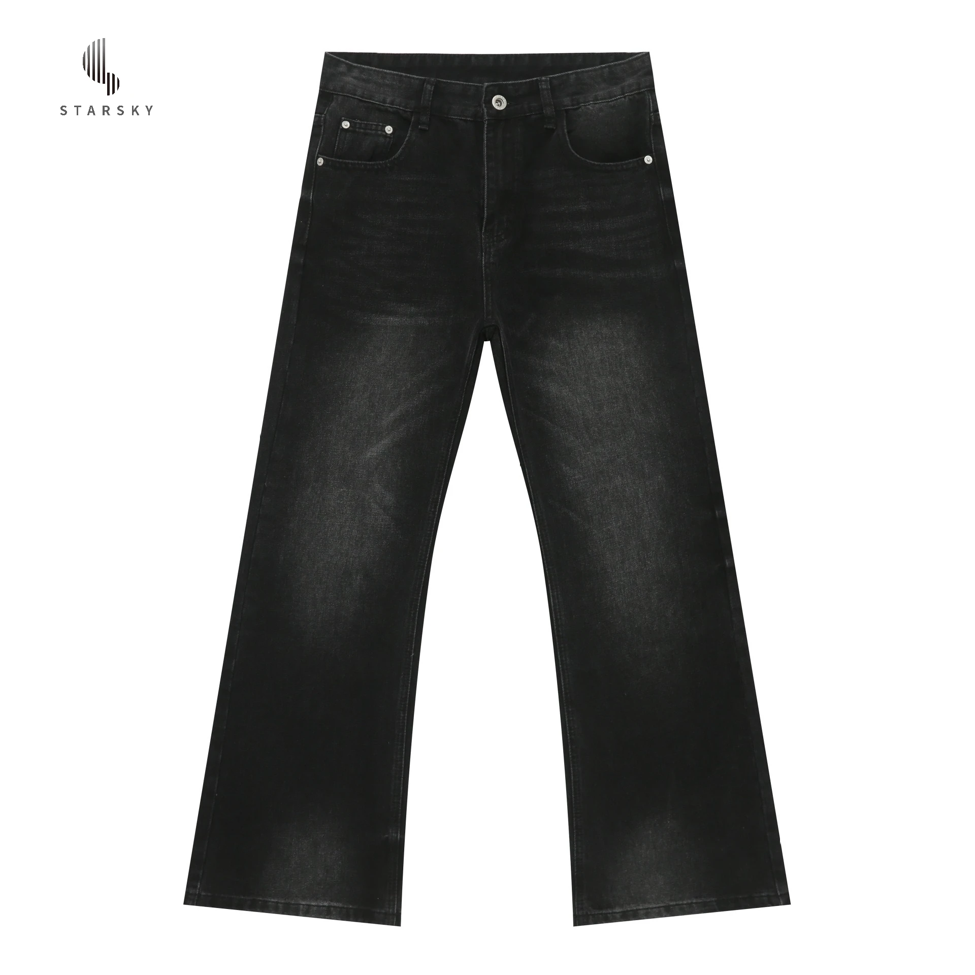 Свободные прямые мешковатые джинсы-карго для мужчин индивидуальные мужские повседневные модные джинсы с широкими штанинами