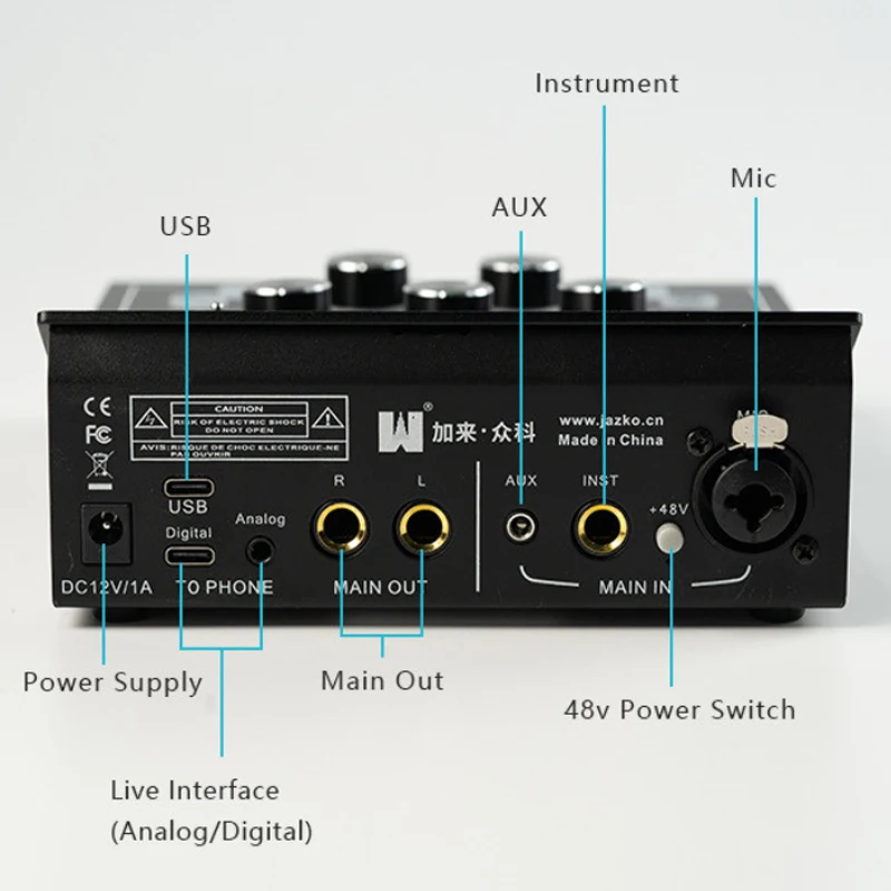 Непревзойденная качественная аудиозапись внешний звуковой интерфейс Usb студийная звуковая карта