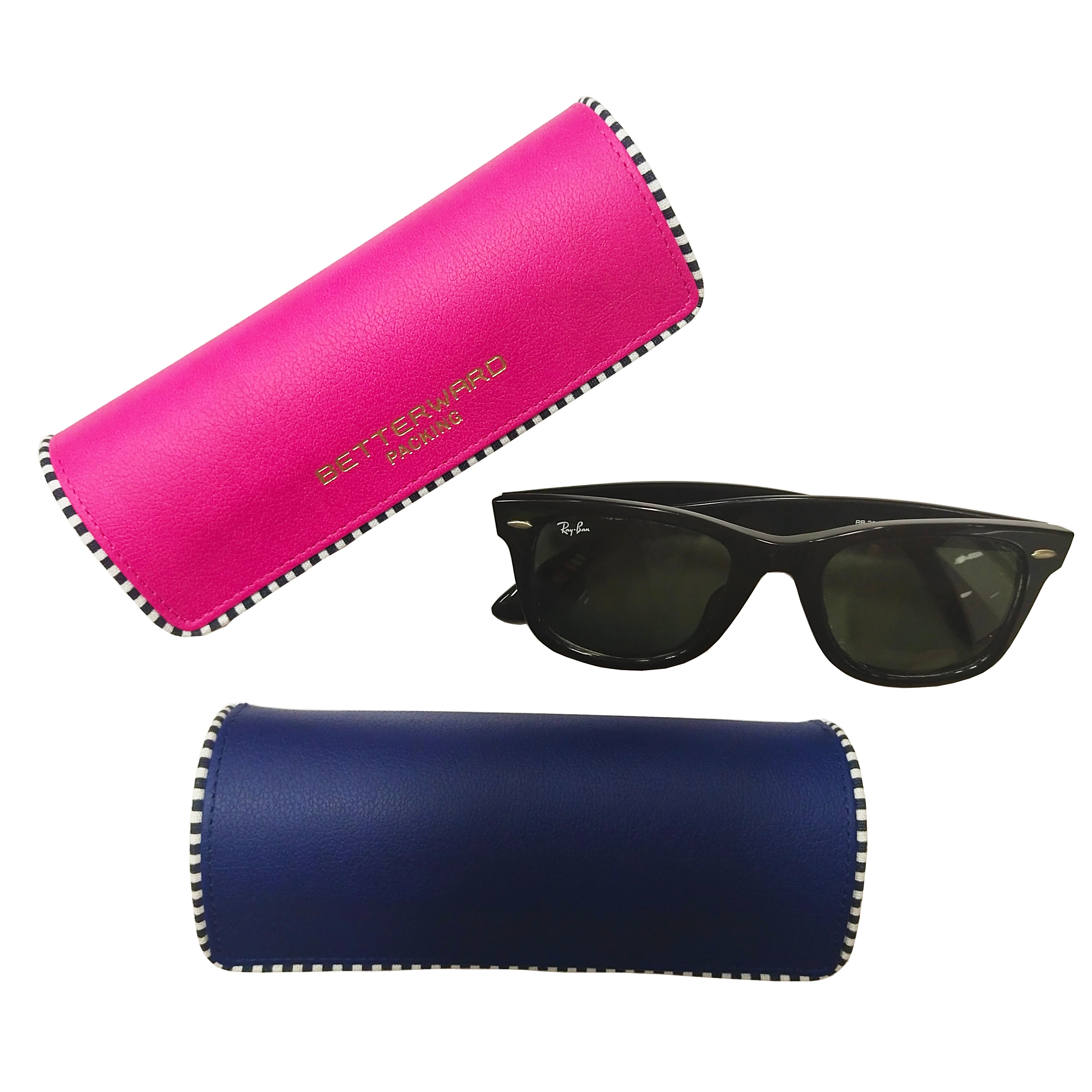 Custom logo Handmade Folding Triangle Optical Sunglasses Glasses Case Packaging Box